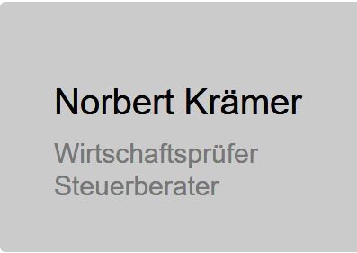 Norbert Krämer Wirtschaftsprüfer - Steuerberater